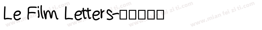 Le Film Letters字体转换
